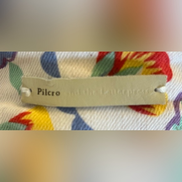 Anthropologie pilcro & the letterpress multicolored floral jeans 25 waist - Picture 5 of 6